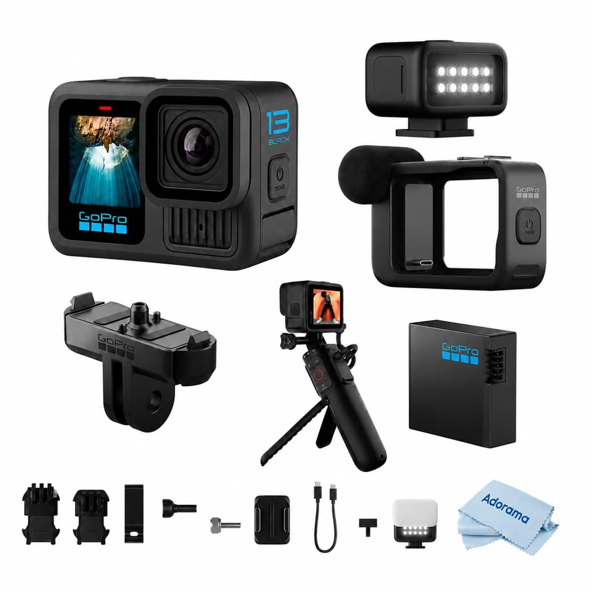 Bundle - GoPro - HERO13 Black Creator Edition Camera,