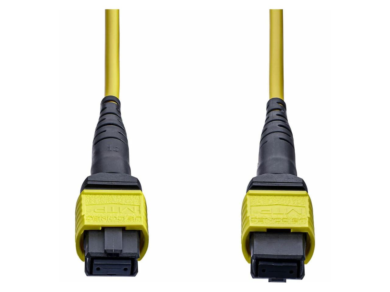 Startech - 1m MTP/MPO 12F OS2 Single Mode Fiber Optic Cable, Type-A, APC Female, OFNP Plenum, 9/125