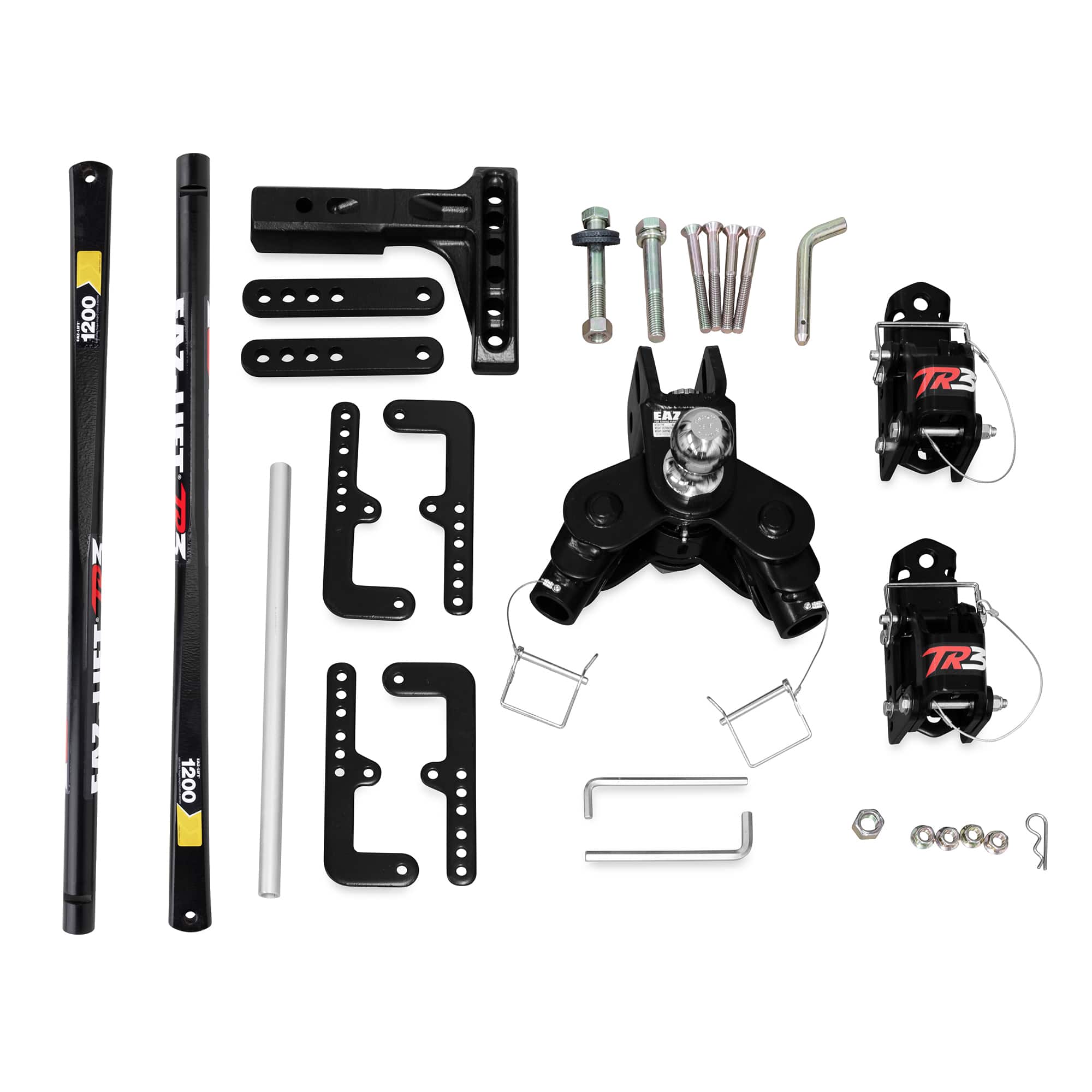 Camco - Eaz-Lift TR3 1200Lb Weight Distribution Hitch Kit with Sway Control, 48902 - Black