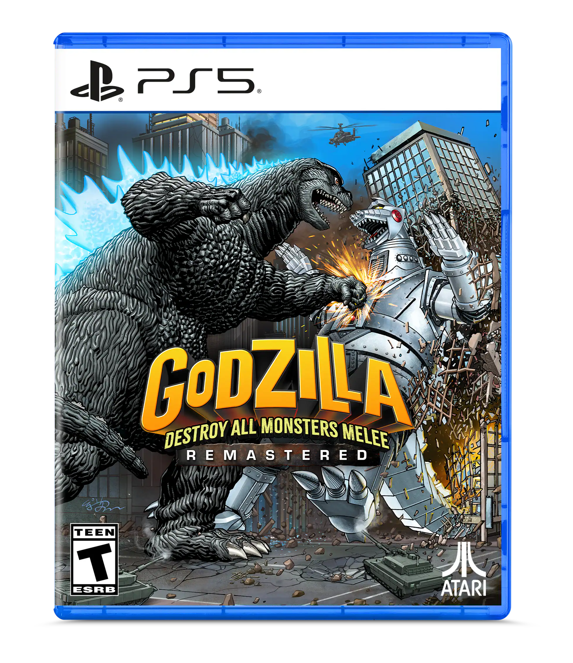 db PS5  
GODZILLA DESTROY ALL MONSTERS MELEE REMASTERED  
TEEN T ESRB  
ATARI - T (Teen 13+)