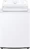 Front. LG - 4.3 Cu. Ft. High-Efficiency Top Load Washer with SlamProof Glass Lid - White.