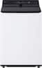Front. LG - 5.5 Cu. Ft. High Efficiency Smart Top Load Washer with EasyUnload - Alpine White.