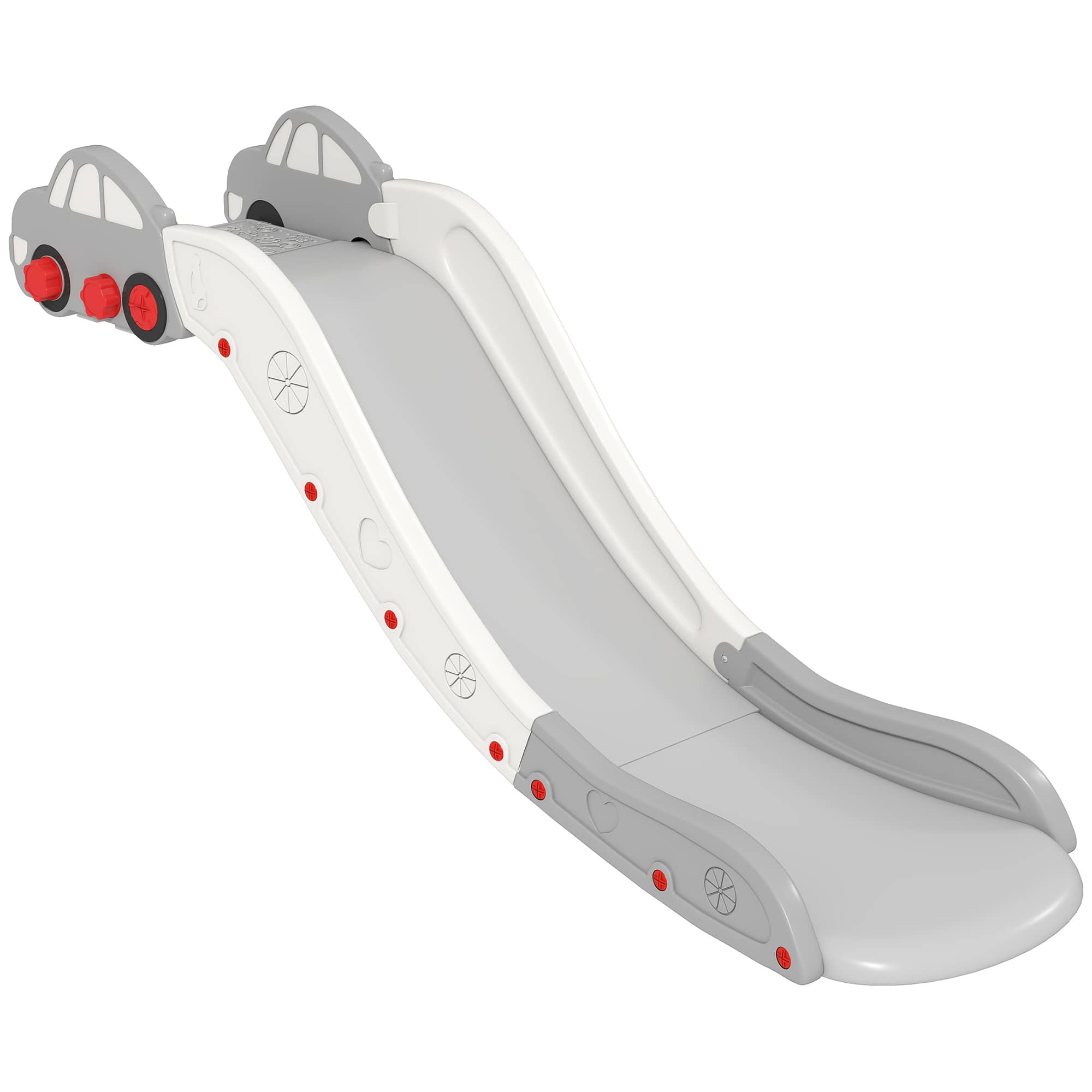 Qaba - Length Toddler Slide for Bed, Sofa - Gray