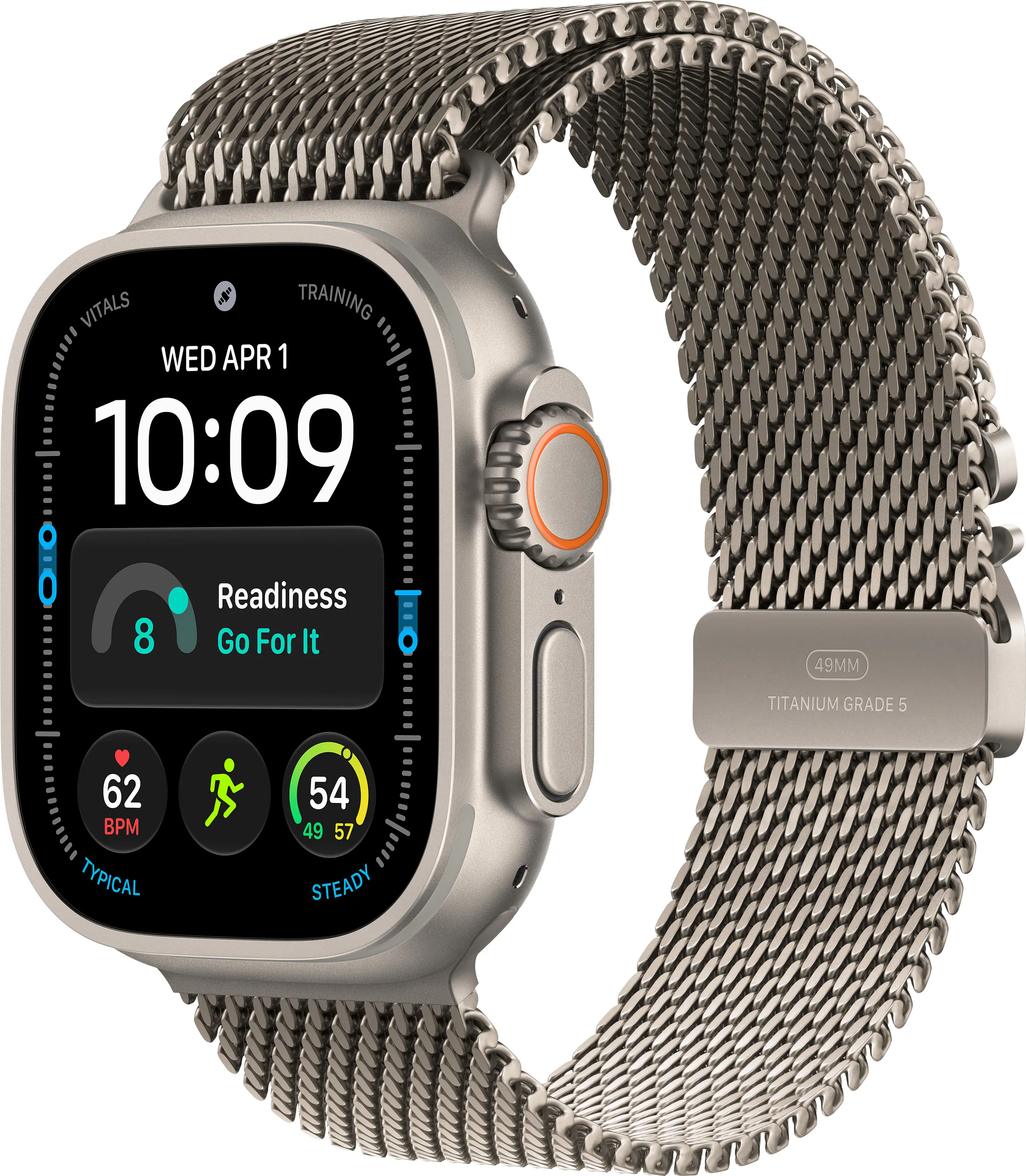 Natural - Titanium - Milanese Loop - Natural