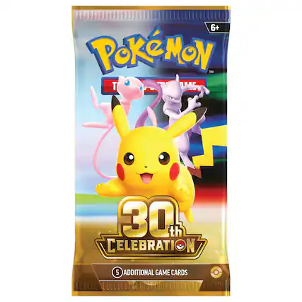 6+ Pokémon™ Game
30th Celebration
5 Additional Game Cards