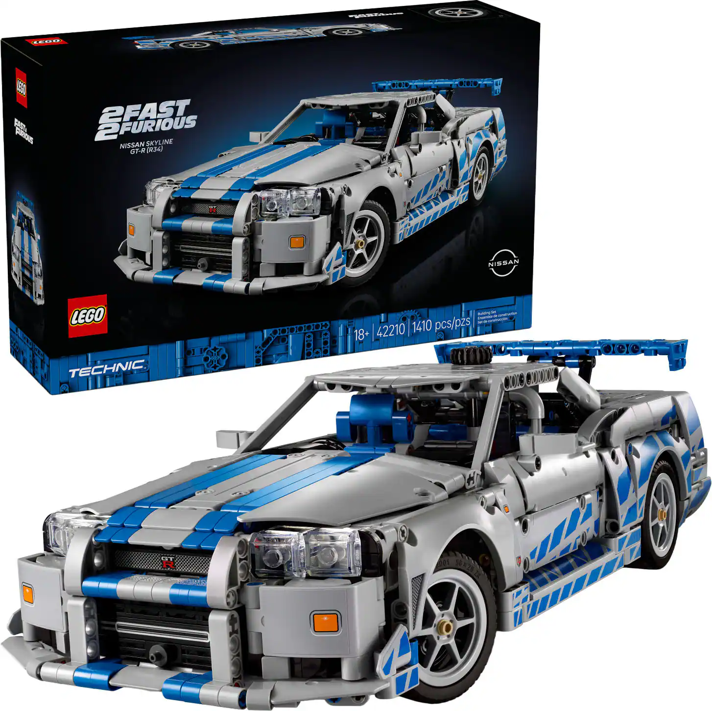 C7 R paieas 2FAST 2FURIOUS NISSAN SKYLINE GT-R (034) PIN K BRLY NISSAN NIS LEGO TECHNIC. 01 - - - - - - - - 42210 1410 pcs/pzs 18+ 00G erele H 201 2