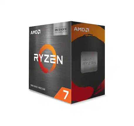 AMD PROCESSOR INCLUDES AMD 3D V-CACHE" AMD TECHNOLOGY RYZEN AMDL RYZEN 5000 SERIES PROCESSOR 7
