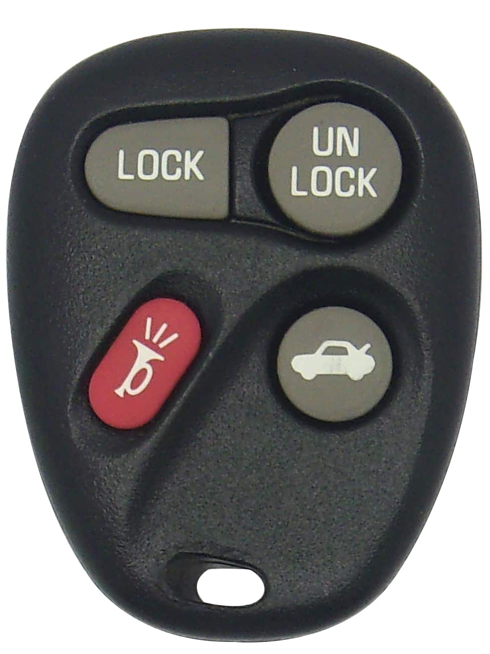 Car Keys Express - Refurbished Good - GM Keyless Entry Remote - 4 Buttons (Lock, Unlock, Trunk, and Panic) - Black