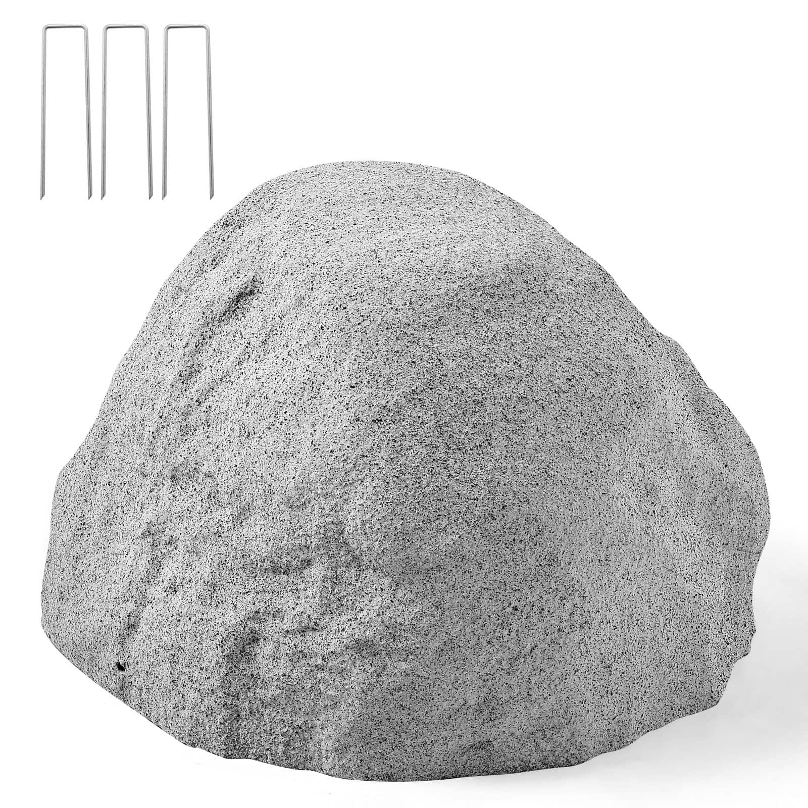 Front. VEVOR - Faux Rock Cover, Outdoor Fake Rock Well Pump Cover, Realistic Natural Texture, Weather-Resistant Artificial Boulder - Light grey.