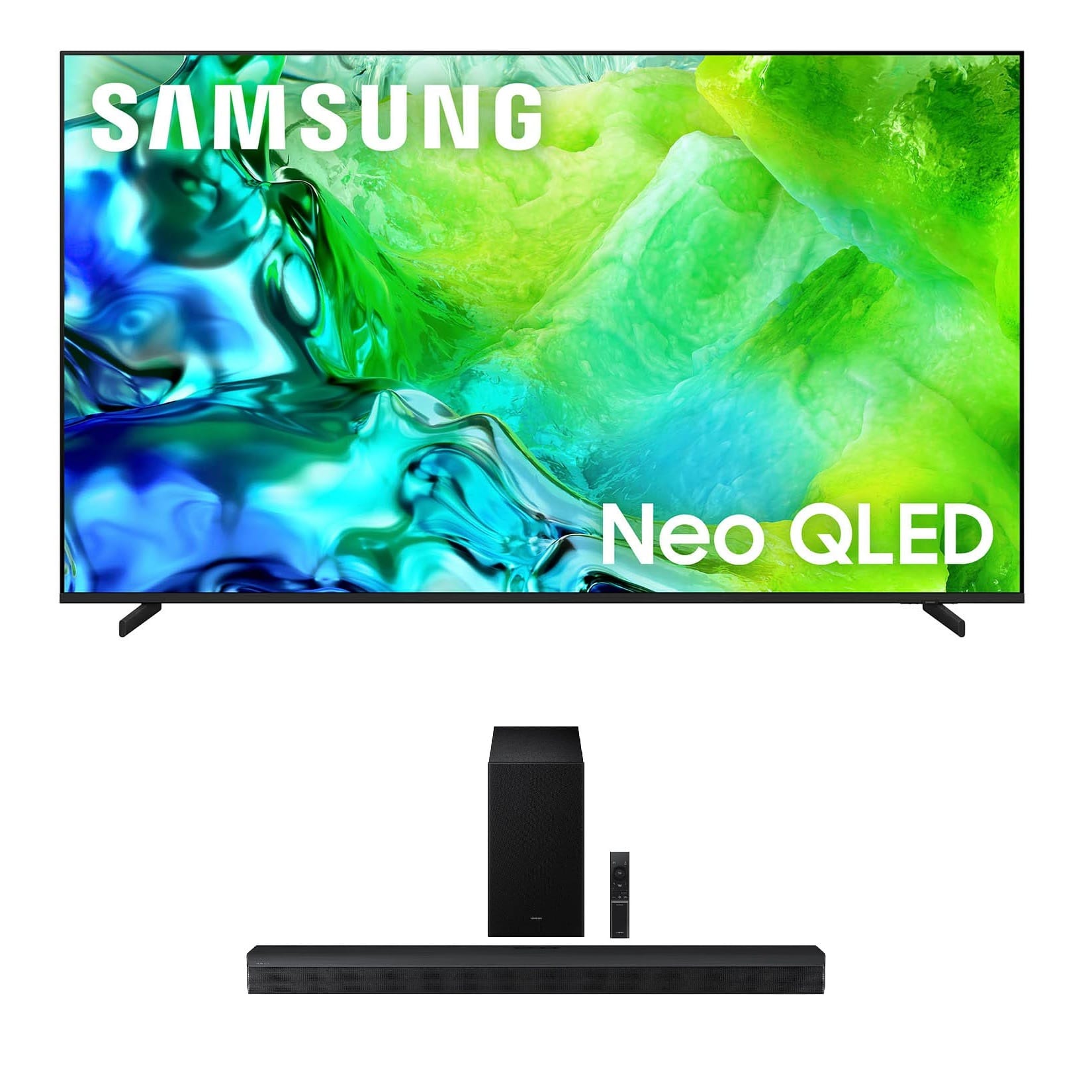 Samsung - QN65QN80HA 65" QLED TV with HW-B750F Soundbar and Subwoofer (2026)