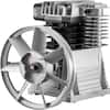 Front. VEVOR - Air Compressor Pump, 3HP 11.8CFM, Industrial Compressor Head Pump Motor, 1300RPM High-Spped Single Stage Twin Cylinder - Silver.