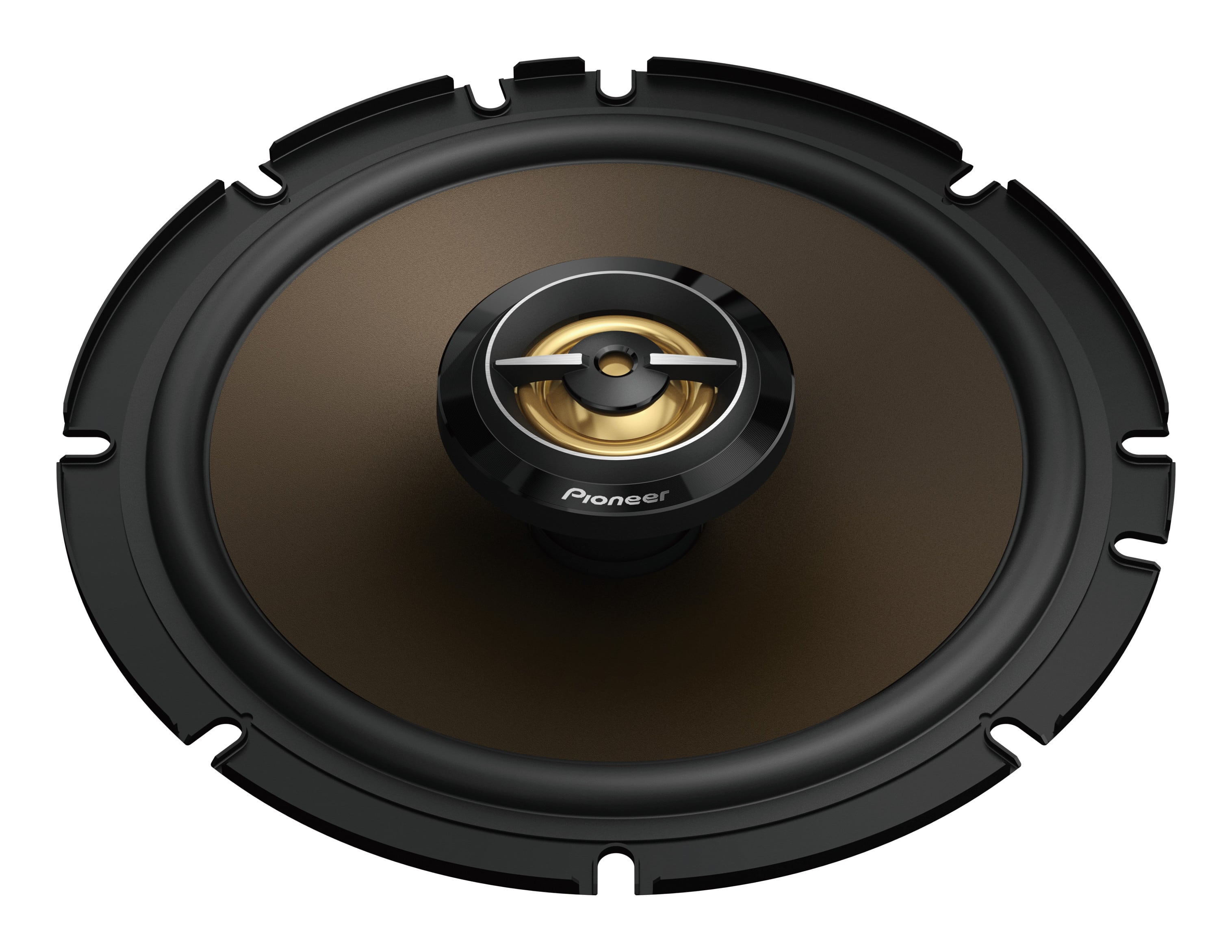 Front. Pioneer - TS-A653FH - A-Series, 6.5", 2-Way, 340W Max, Aramid Fiber IMPP Cone, 20mm PEI Tweeter, Coaxial Speakers, Pair - Black.