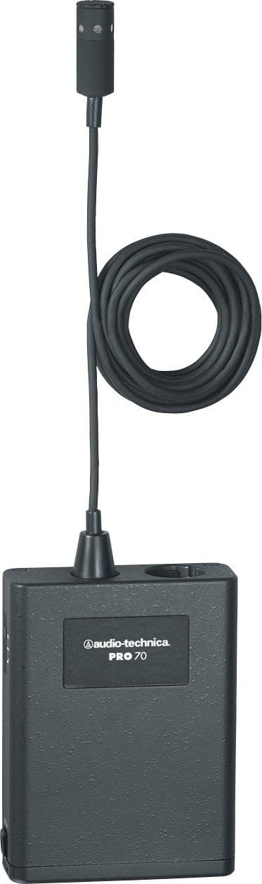 Audio-Technica - PRO 70 Cardioid Condenser Lavalier/Instrument Microphone - Black