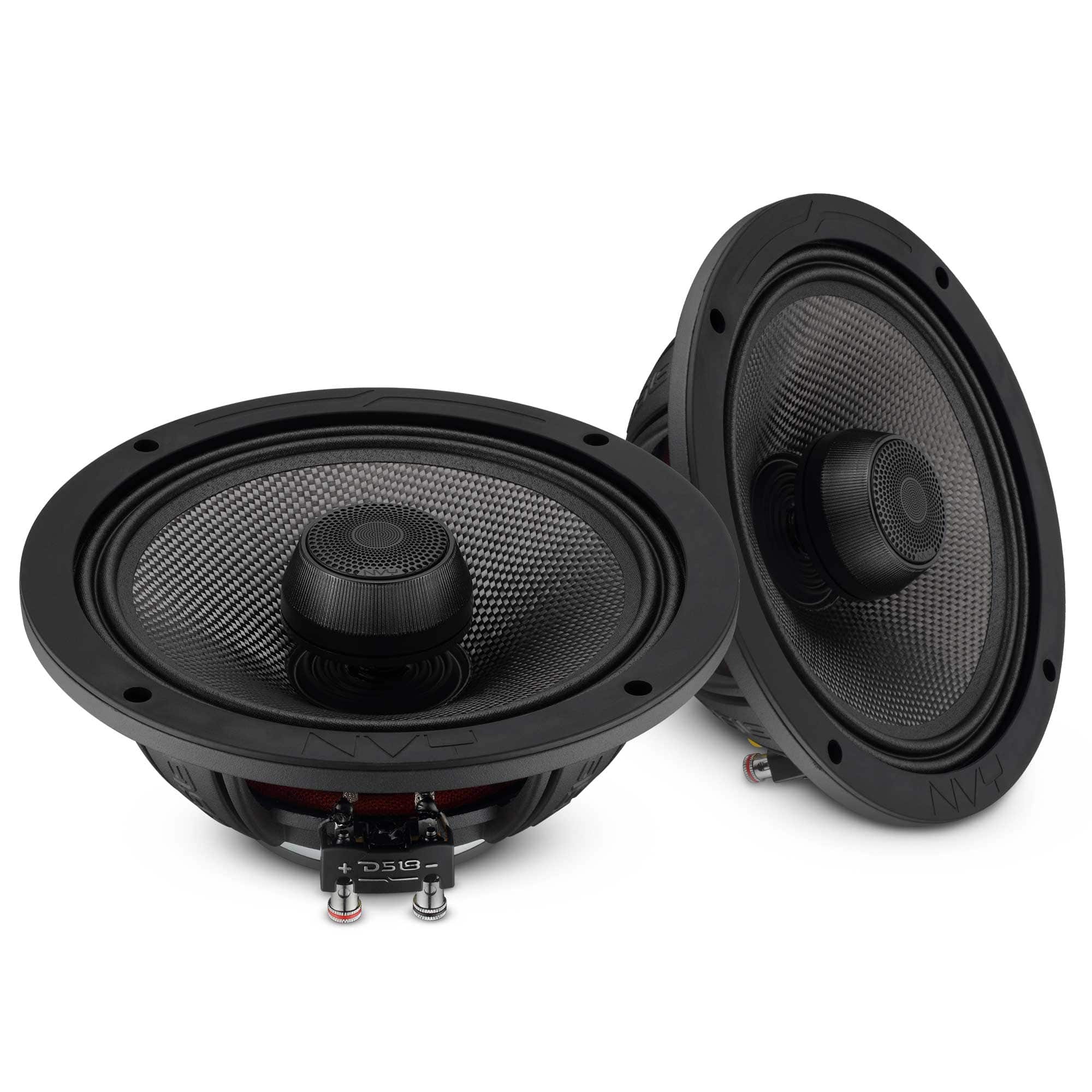 DS18 Audio - 8" Marine Coaxial Speaker With Carbon Fiber Cone and Neodymium Magnet | 300W RMS 4-Ohm