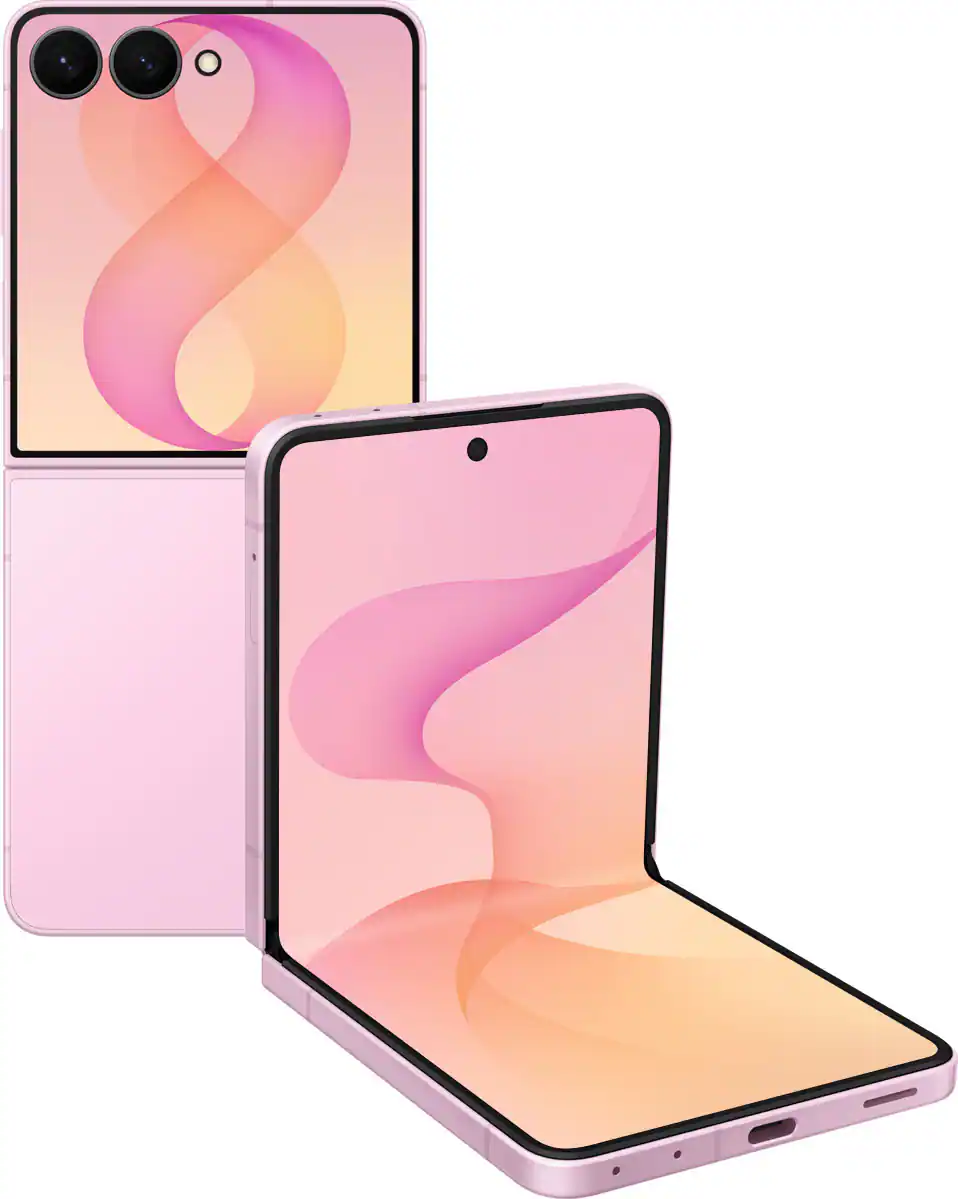 Front. Samsung - Galaxy Z Flip8 256GB - Pink.