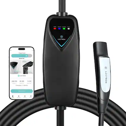 - LECTRON CHARGING STATION
- Charge Any EV
- Manual Start
- EV CHARGING STATION
- 240.00 Voltage (V)
- 40.00 Current (A)
- 9.60 Power (kW)
- Charging 11.52kWh
- Stop charging