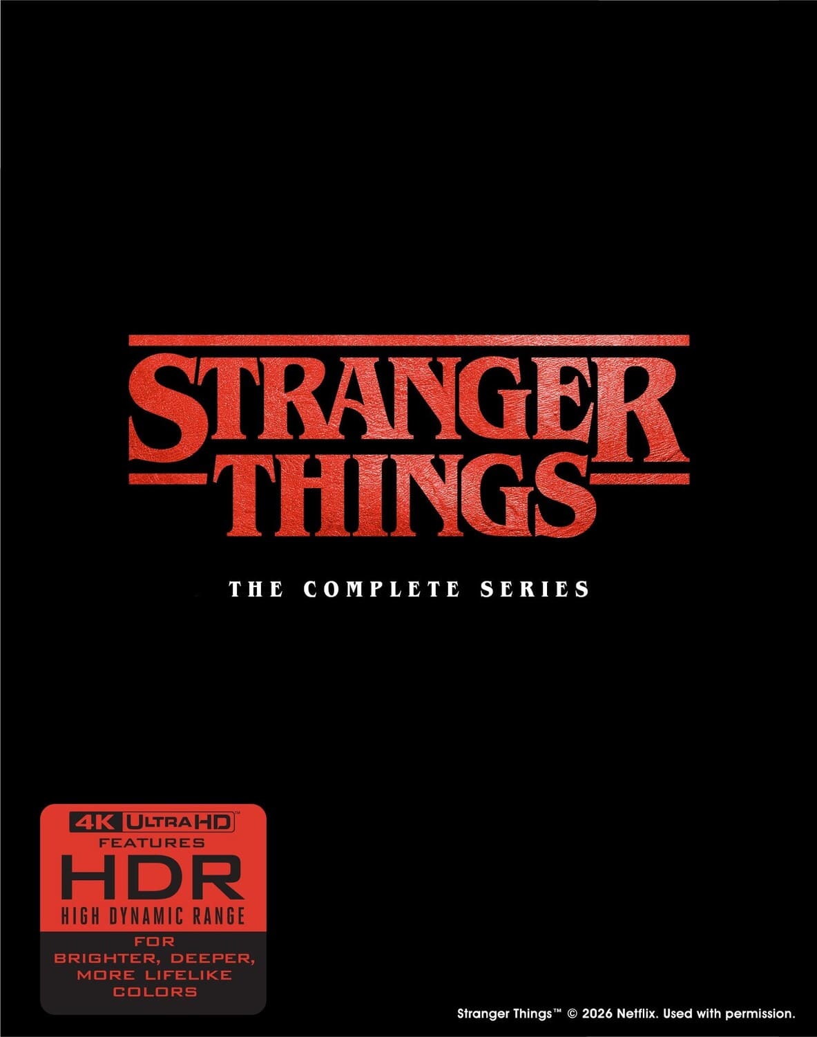 Front. Stranger Things: The Complete Series   - 4K Blu-Ray.