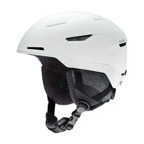 Front. Smith Optics - Smith Optics VIDA Snow Helmet (Large, Matte Satin White) - White.