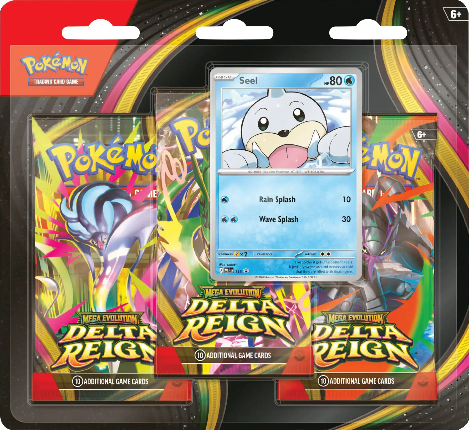 Pokémon - Trading Card Game: Mega Evolution - Delta Reign 3Pk Booster
