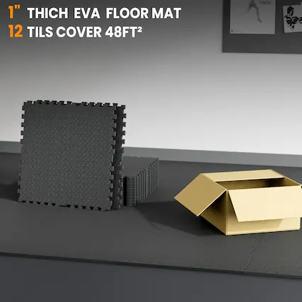 1" Thick EVA Floor Mat
12 Tiles Cover 48FT²
