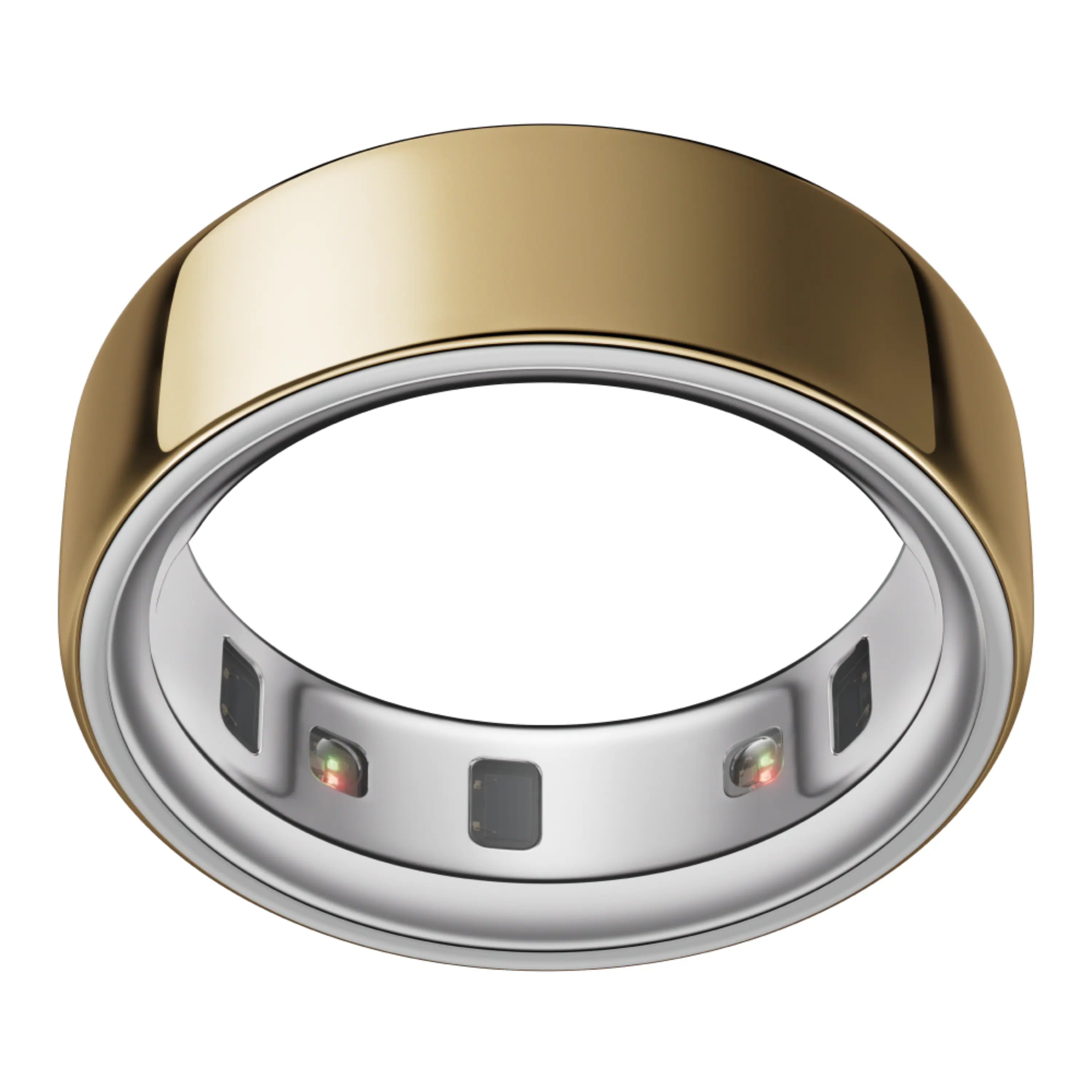 Front. Oura - Ring 4 - Smart Ring - Size Before You Buy with OR4 Sizing Kit - Size 8 - Gold.