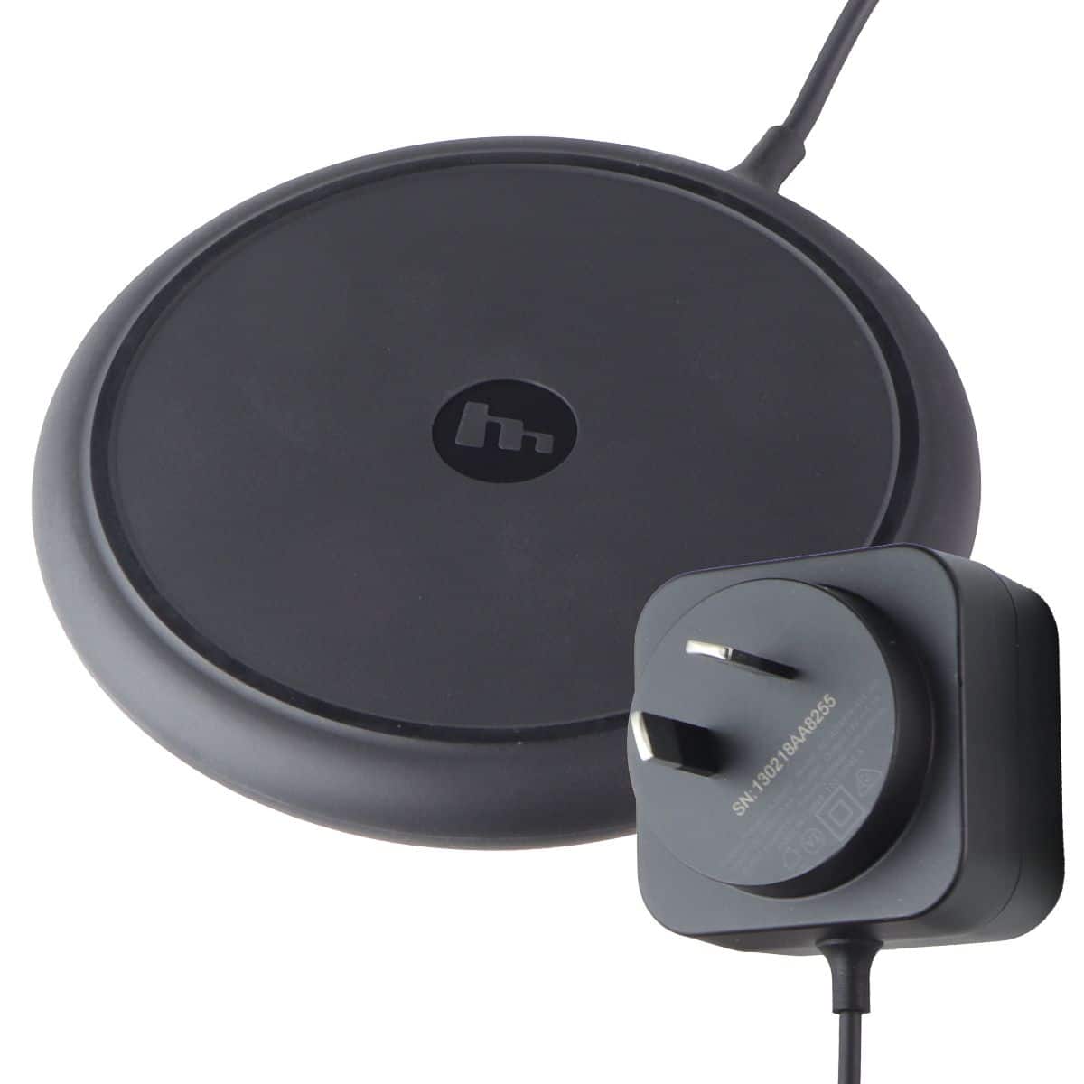 mophie - 7.5W Wireless Charging Base Pad for Qi Phones - Australian Plug - Black