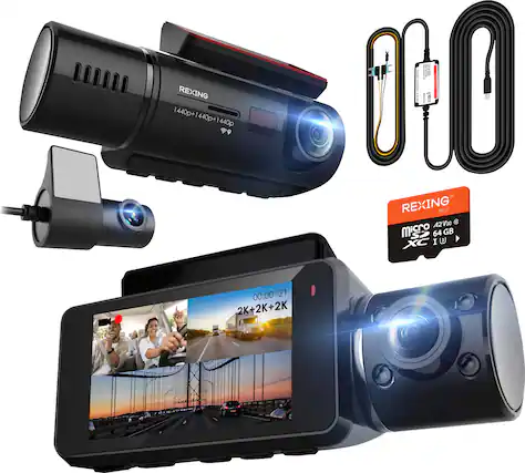 REXING 1440p+1440p+1440p 1440p+440p 440p 00 REXING 2 V30 & A2 micro 64 GB I U 00:00:21 2K+2K+2K